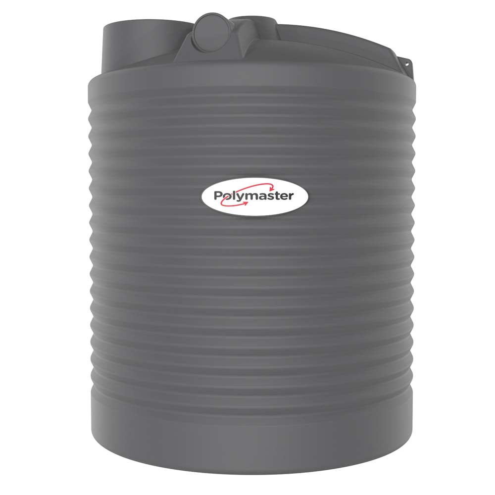Polymaster 1600L Round Poly Rainwater Tank Water Storage Tank Corrugated