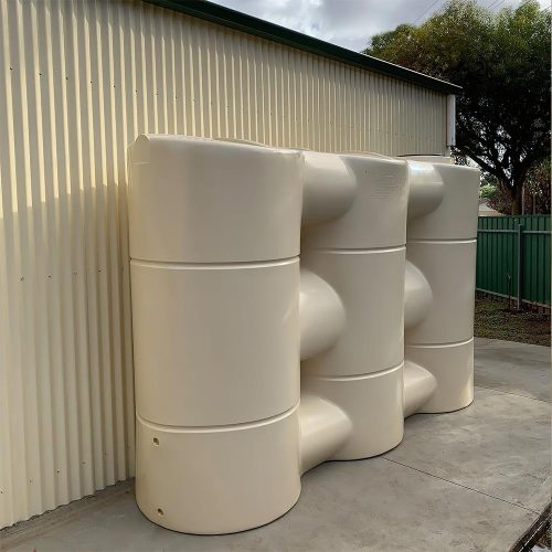 APR 5000L Slimline Poly Rainwater Tank Adelaide Smooth Cream SA